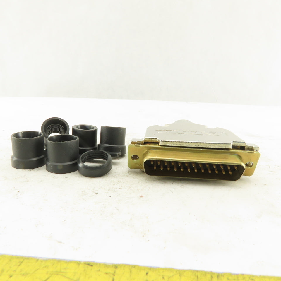 AMP 0748676-3 25 Pin Male Serial Connector And Plug Body Kit