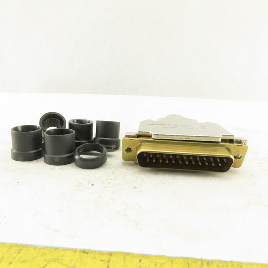 AMP 0748676-3 25 Pin Male Serial Connector And Plug Body Kit