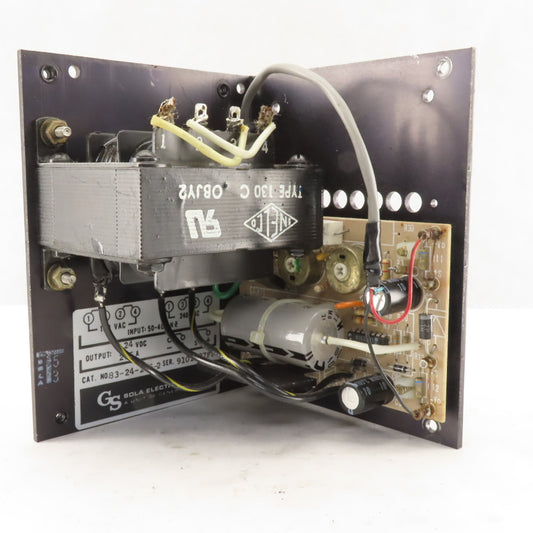 Sola 83-24-225-2 120V Primary 24VDC Secondary Regulated Power Supply 50-400Hz