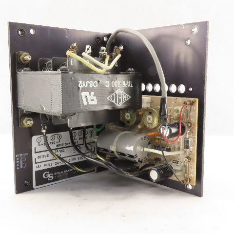 Sola 83-24-225-2 120V Primary 24VDC Secondary Regulated Power Supply 50-400Hz