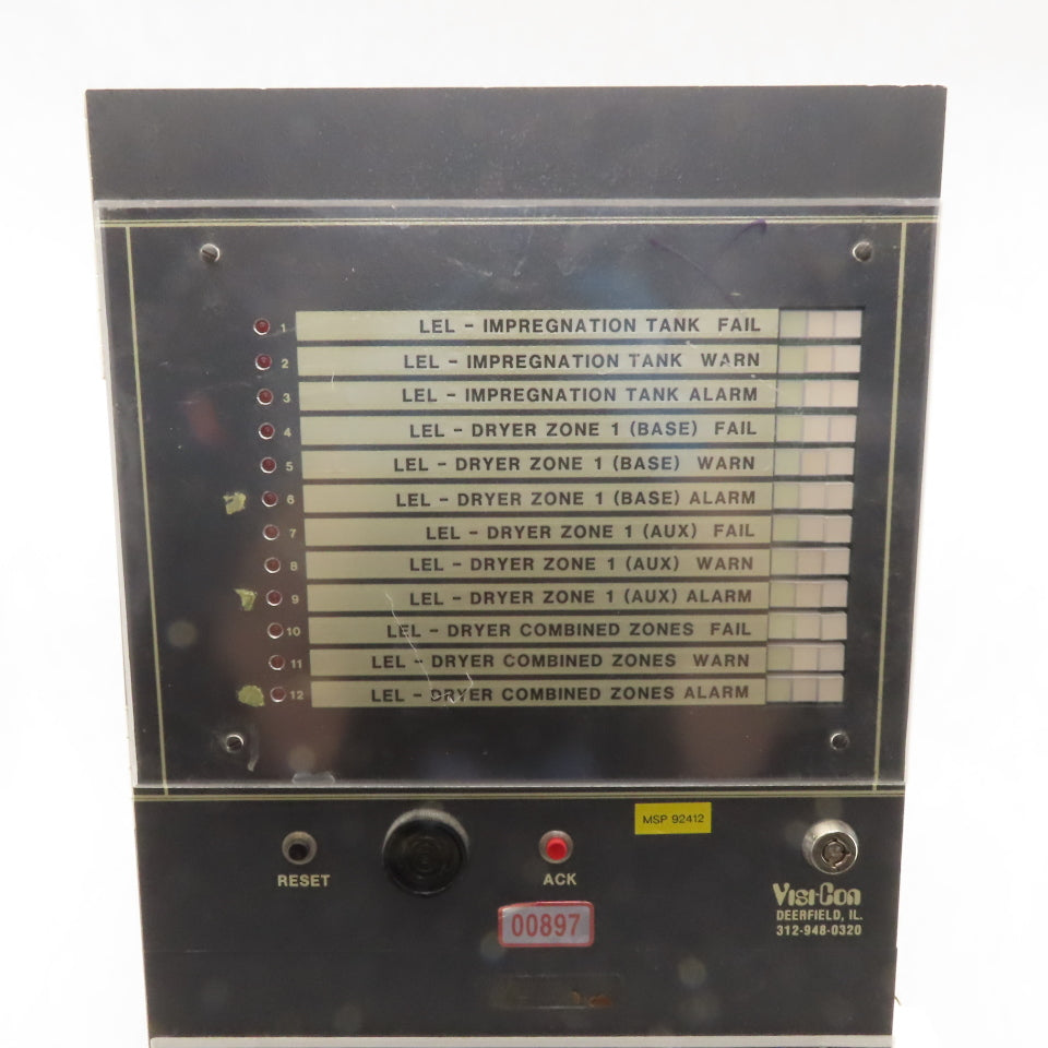 Electro-Con Visi-Con Multi Process Monitor System Control Alarm 120V