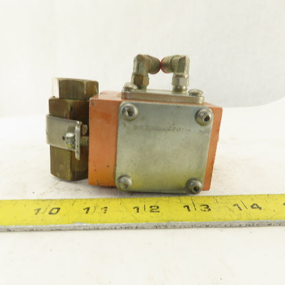 Gemini A90BD-R 1/2" Pneumatic Actuator Controlled Brass Ball Valve