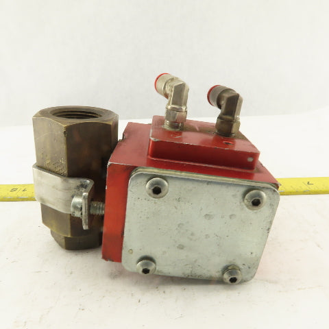 Gemini A90BD-R 3/4" Pneumatic Actuator Controlled Brass Ball Valve