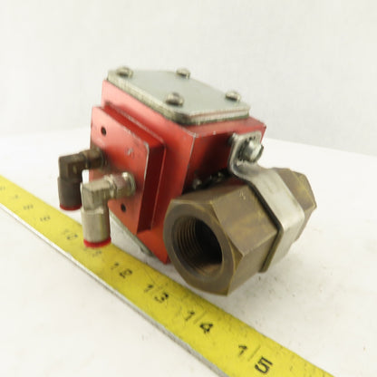 Gemini A90BD-R 3/4" Pneumatic Actuator Controlled Brass Ball Valve