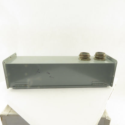 6" x 6" Flange Wire Way Gutter Lay In  24" Section W/ 2" Liquatite Connections