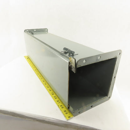 6" x 6" Flange Wire Way Gutter Lay In  24" Section W/ 2" Liquatite Connections