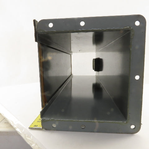 6" x 6" Flange Wire Way Gutter Lay In  24" Section W/ 2" Liquatite Connections