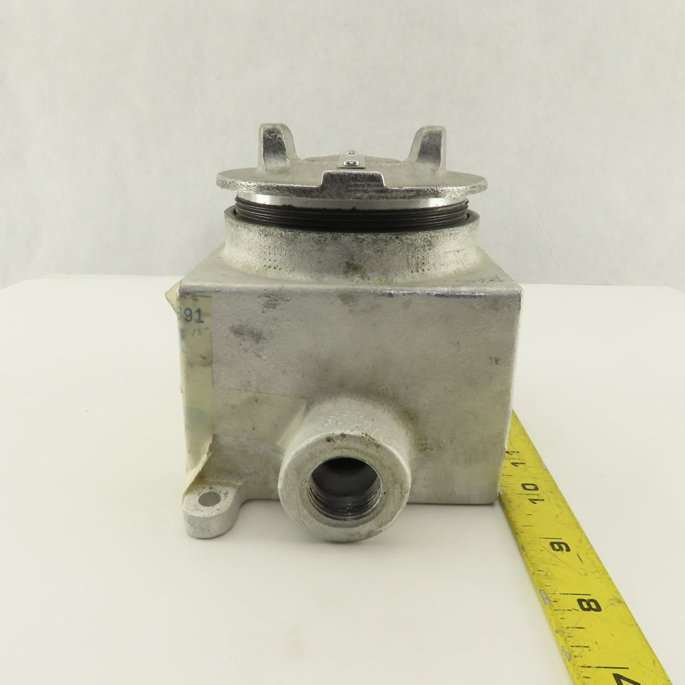 Crouse Hinds 3/4GUAT-24T 3/4" Hub 3 way Conduit Body Explosion Proof HAZLOC
