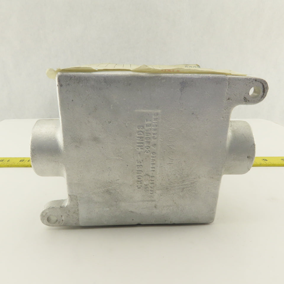 Crouse Hinds 3/4GUAT-24T 3/4" Hub 3 way Conduit Body Explosion Proof HAZLOC
