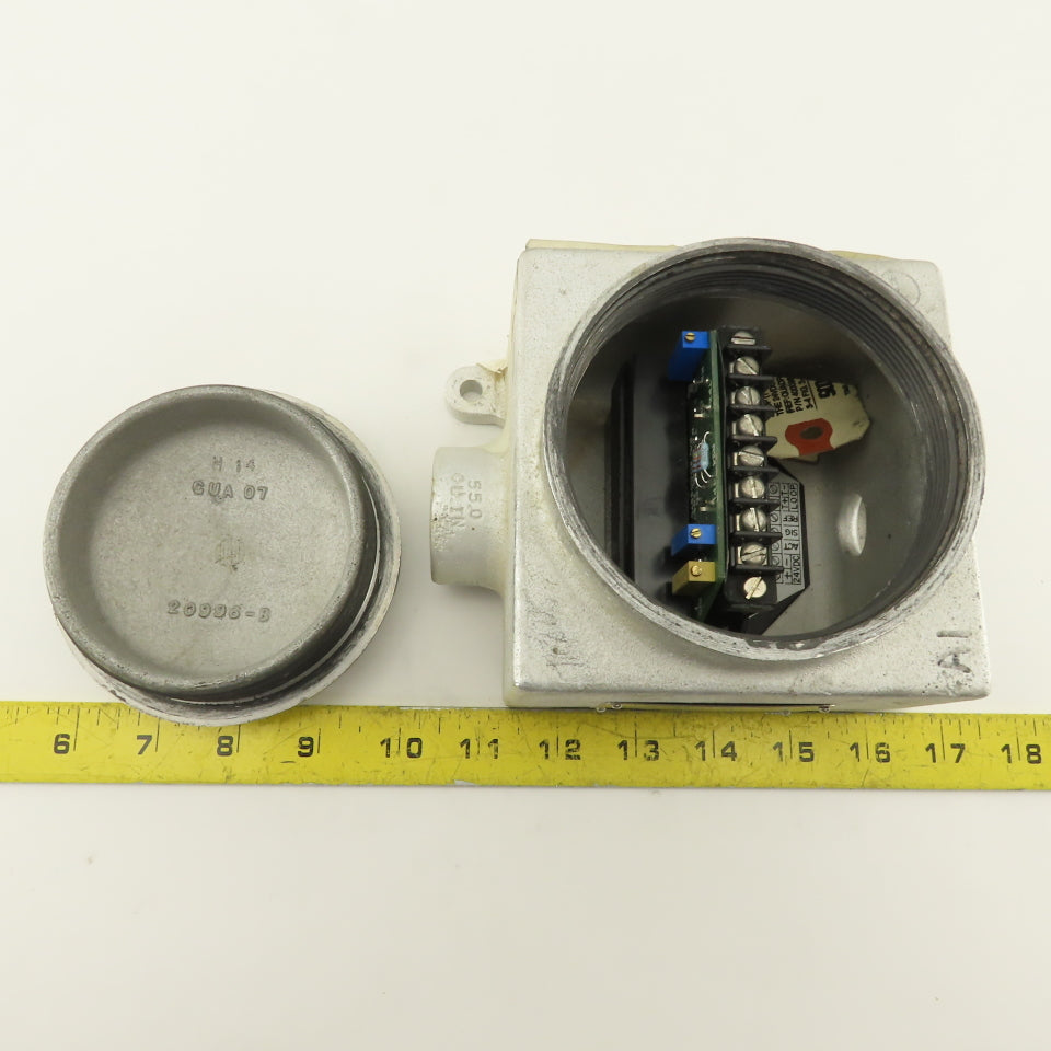 Crouse Hinds 3/4GUAT-24T 3/4" Hub 3 way Conduit Body Explosion Proof HAZLOC