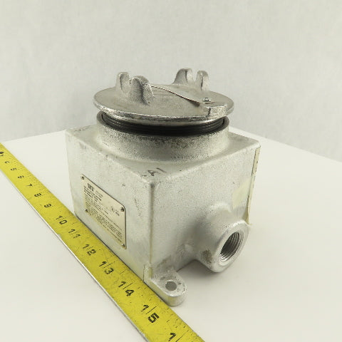 Crouse Hinds 3/4GUAT-24T 3/4" Hub 3 way Conduit Body Explosion Proof HAZLOC