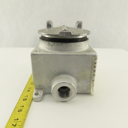 Crouse Hinds 3/4GUAT-24T 3/4" Hub 3 way Conduit Body Explosion Proof HAZLOC