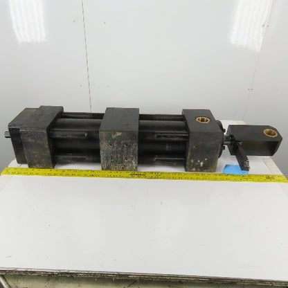 12" Stroke 6" Bore Tandem Hydraulic Cylinder Center Port Brass Pocket Set Of 2