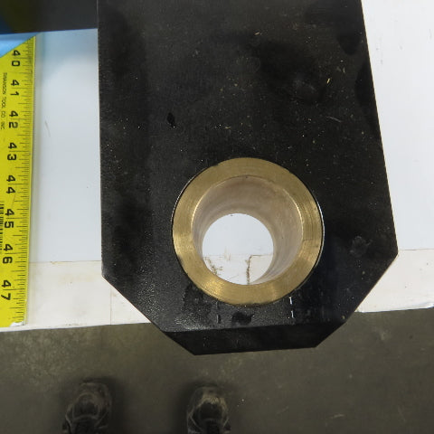 12" Stroke 6" Bore Tandem Hydraulic Cylinder Center Port Brass Pocket Set Of 2