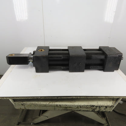 12" Stroke 6" Bore Tandem Hydraulic Cylinder Center Port Brass Pocket Set Of 2