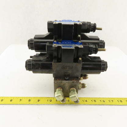 Tokimec DG4-3-2C-M-P7-H-7-52 5/3 Position Valve Assembly Regulator Manifold 24DC