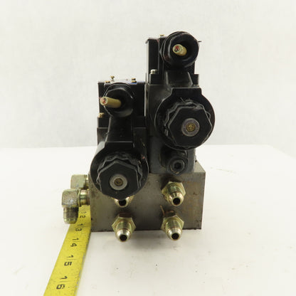 Tokimec DG4-3-2C-M-P7-H-7-52 5/3 Position Valve Assembly Regulator Manifold 24DC