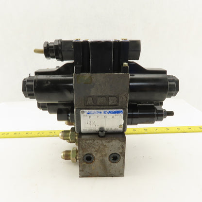 Tokimec DG4-3-2C-M-P7-H-7-52 5/3 Position Valve Assembly Regulator Manifold 24DC