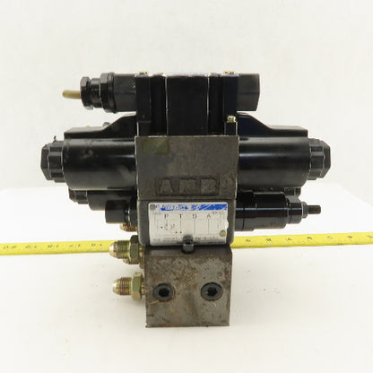 Tokimec DG4-3-2C-M-P7-H-7-52 5/3 Position Valve Assembly Regulator Manifold 24DC