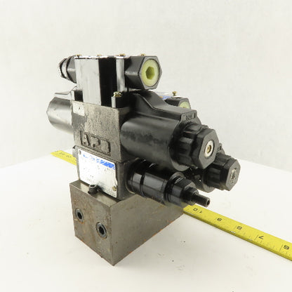 Tokimec DG4-3-2C-M-P7-H-7-52 5/3 Position Valve Assembly Regulator Manifold 24DC