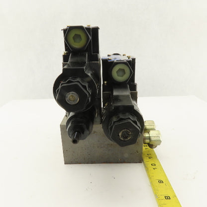 Tokimec DG4-3-2C-M-P7-H-7-52 5/3 Position Valve Assembly Regulator Manifold 24DC