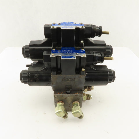 Tokimec DG4-3-2C-M-P7-H-7-52 5/3 Position Valve Assembly Regulator Manifold 24DC