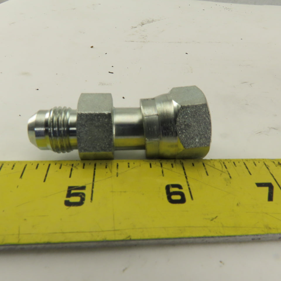 1/4 NPT Female Swivel 9/16-18 (-6)JIC Flared Hydraulic Straight Fitting Lot Of 6