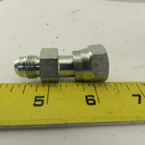 1/4 NPT Female Swivel 9/16-18 (-6)JIC Flared Hydraulic Straight Fitting Lot Of 6