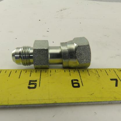 1/4 NPT Female Swivel 9/16-18 (-6)JIC Flared Hydraulic Straight Fitting Lot Of 6