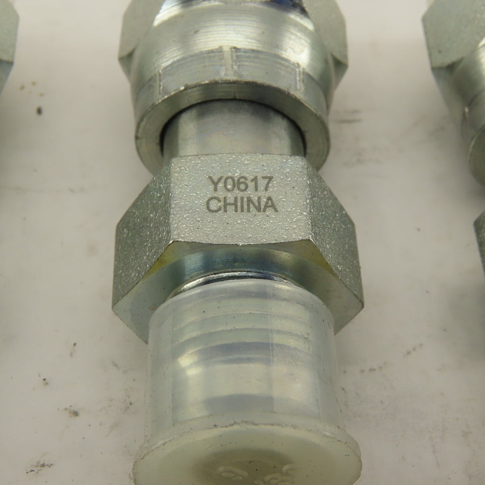 1/4 NPT Female Swivel 9/16-18 (-6)JIC Flared Hydraulic Straight Fitting Lot Of 6
