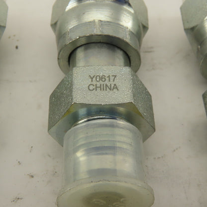 1/4 NPT Female Swivel 9/16-18 (-6)JIC Flared Hydraulic Straight Fitting Lot Of 6