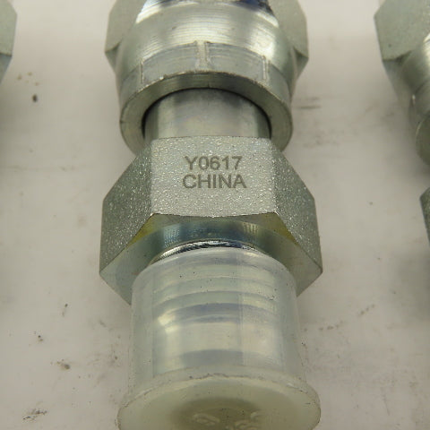 1/4 NPT Female Swivel 9/16-18 (-6)JIC Flared Hydraulic Straight Fitting Lot Of 6