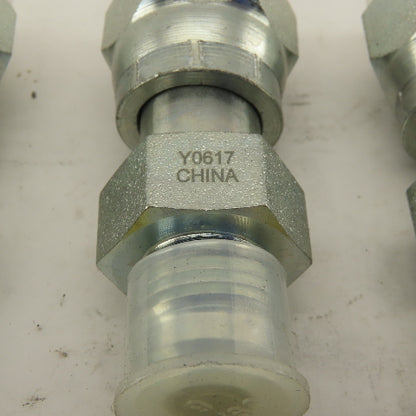 1/4 NPT Female Swivel 9/16-18 (-6)JIC Flared Hydraulic Straight Fitting Lot Of 6