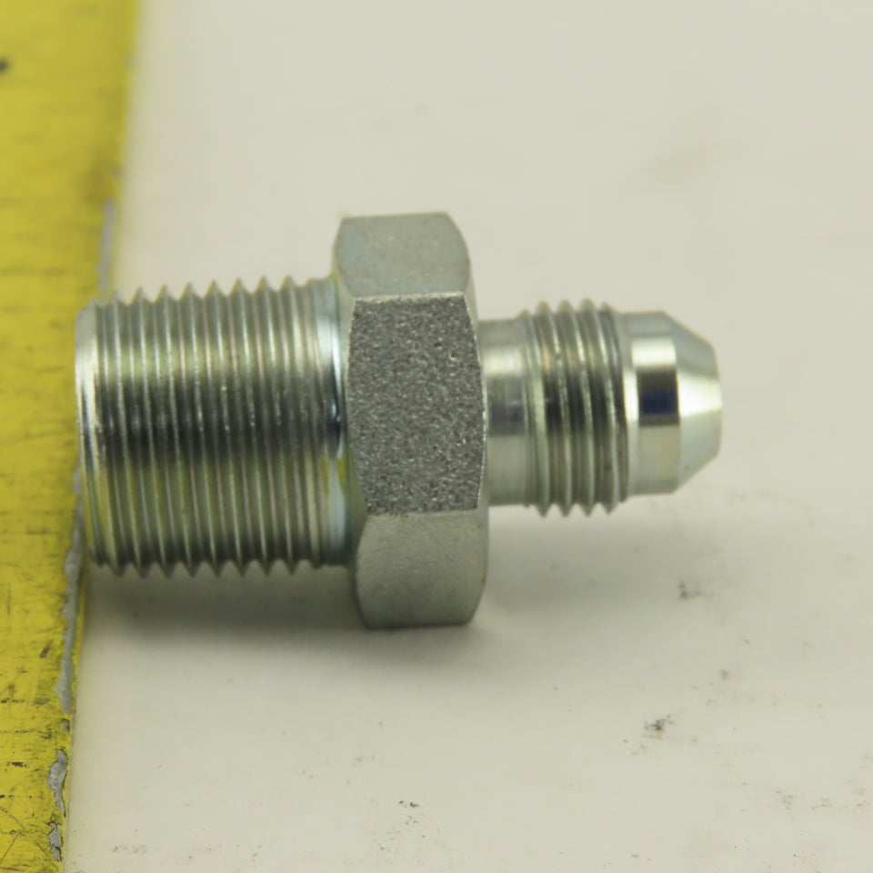 3/4" NPT Male Rigid x 1/2-20 (-5) JIC Flare Adapter Fitting Lot Of 5