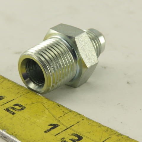 3/4" NPT Male Rigid x 1/2-20 (-5) JIC Flare Adapter Fitting Lot Of 5