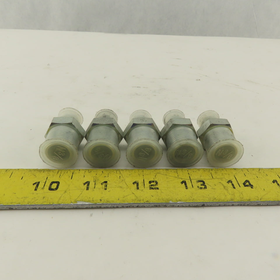 3/4" NPT Male Rigid x 1/2-20 (-5) JIC Flare Adapter Fitting Lot Of 5