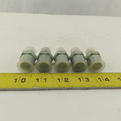 3/4" NPT Male Rigid x 1/2-20 (-5) JIC Flare Adapter Fitting Lot Of 5