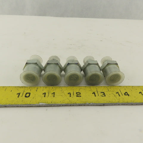3/4" NPT Male Rigid x 1/2-20 (-5) JIC Flare Adapter Fitting Lot Of 5
