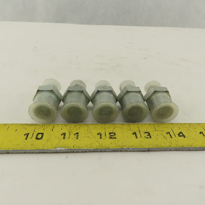 3/4" NPT Male Rigid x 1/2-20 (-5) JIC Flare Adapter Fitting Lot Of 5