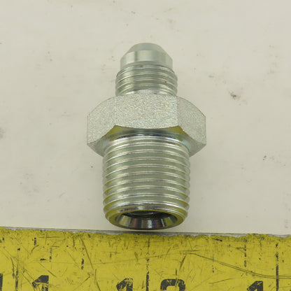 3/4" NPT Male Rigid x 1/2-20 (-5) JIC Flare Adapter Fitting Lot Of 5