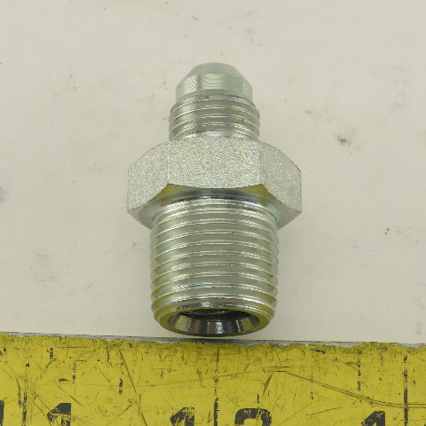 3/4" NPT Male Rigid x 1/2-20 (-5) JIC Flare Adapter Fitting Lot Of 5