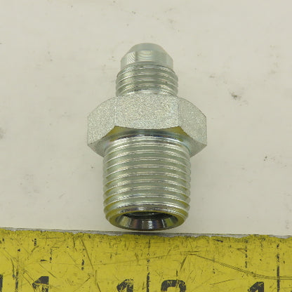 3/4" NPT Male Rigid x 1/2-20 (-5) JIC Flare Adapter Fitting Lot Of 5