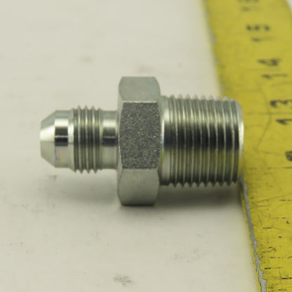 3/4" NPT Male Rigid x 1/2-20 (-5) JIC Flare Adapter Fitting Lot Of 5