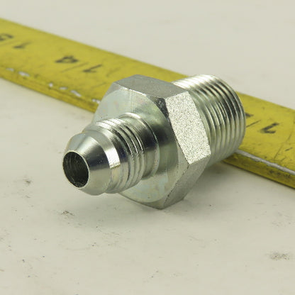 3/4" NPT Male Rigid x 1/2-20 (-5) JIC Flare Adapter Fitting Lot Of 5