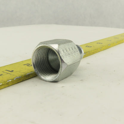 3/4-16 (-8) Female Swivel Flare x 9/16-18 (-6) Male Straight Adapter Lot Of 5