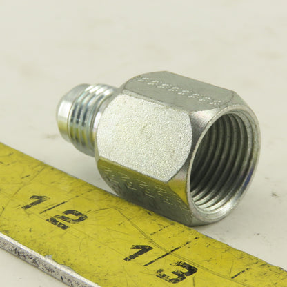 3/4-16 (-8) Female Swivel Flare x 9/16-18 (-6) Male Straight Adapter Lot Of 5