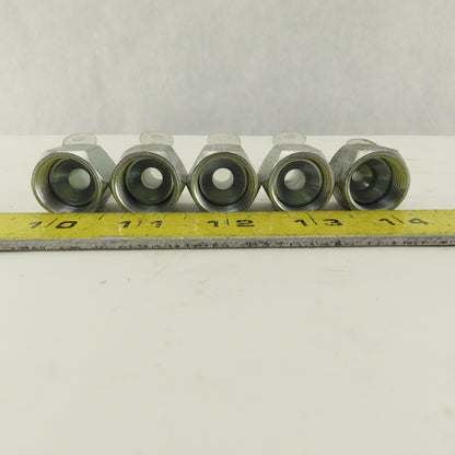 3/4-16 (-8) Female Swivel Flare x 9/16-18 (-6) Male Straight Adapter Lot Of 5