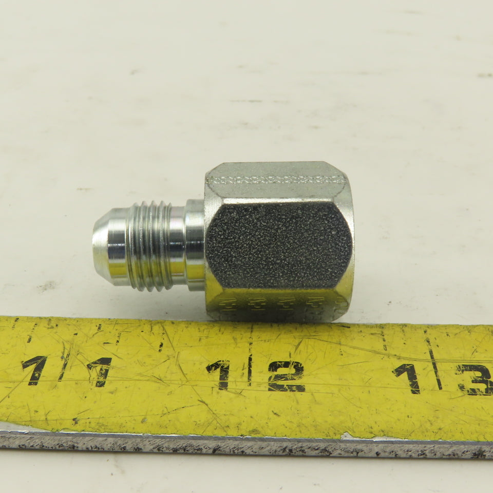 3/4-16 (-8) Female Swivel Flare x 9/16-18 (-6) Male Straight Adapter Lot Of 5