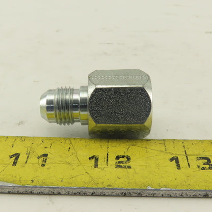 3/4-16 (-8) Female Swivel Flare x 9/16-18 (-6) Male Straight Adapter Lot Of 5