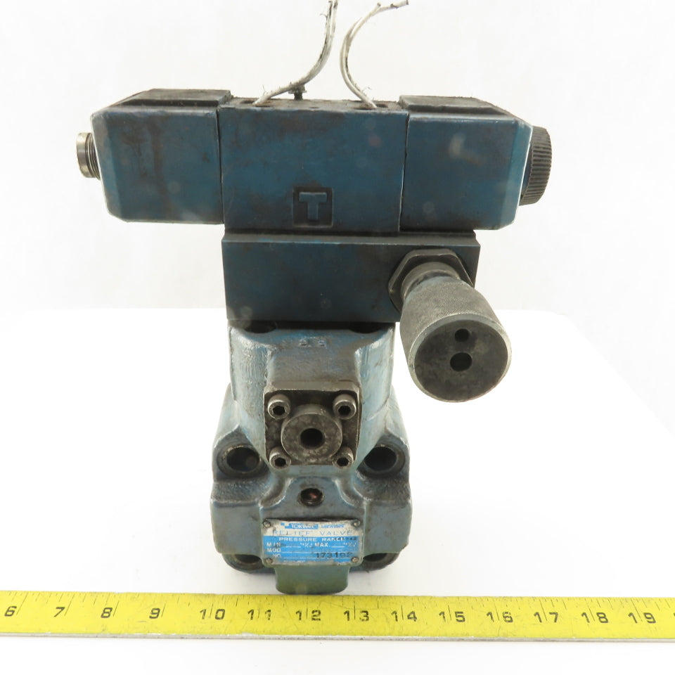 Vickers TCG62-06-FV-C-P2-T Tokimec 105-210 kgf/cm2 Pressure Relief Valve